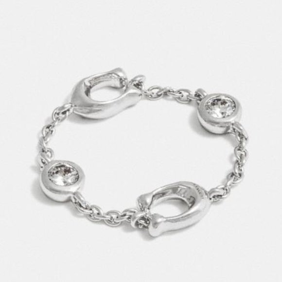 Coach Jewelry - Coach Signature Chain Ring